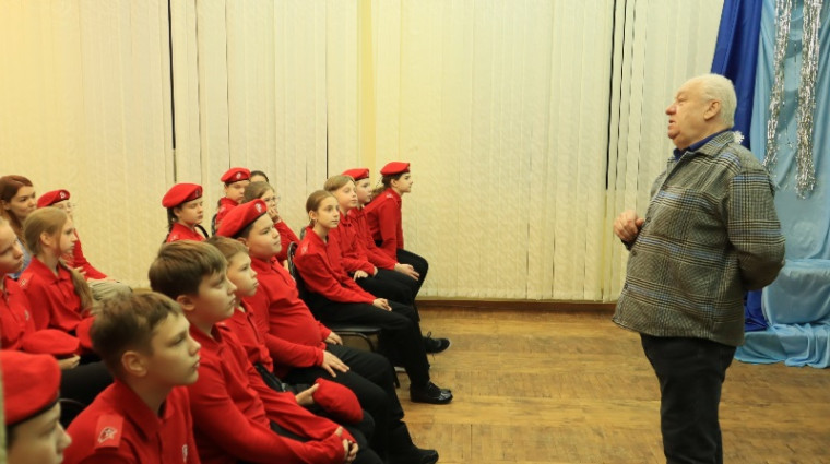 Встреча с Почётным гражданином Инты, краеведом Николаем Андреевичем Барановым.